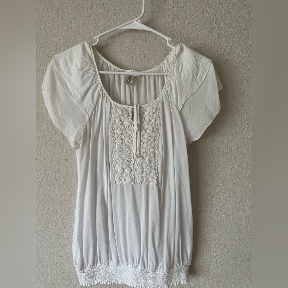White elegant top business shirt